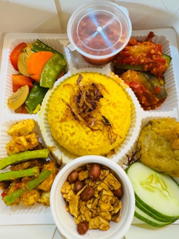 Nasi Kuning Vegan Set