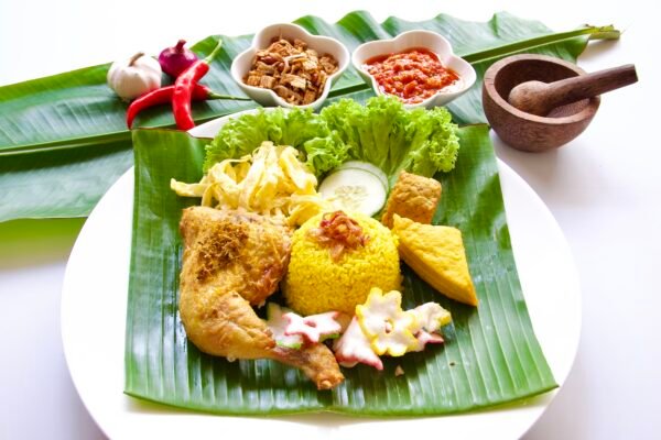 Nasi Kuning Chicken Set